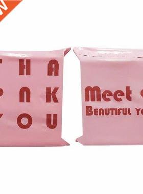 100pcs Pink Plastic Mailing Courier Bags Thank You Poly