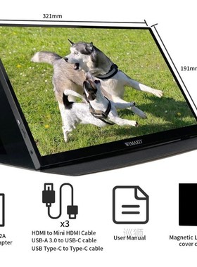 14 Inch Portable Monitor 98% sRGB Touch FHD IPS Computer Ext