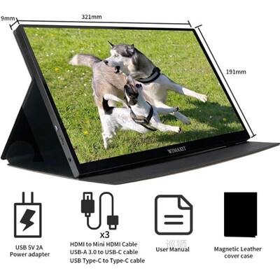 14 Inch Portable Monitor 98% sRGB Touch FHD IPS Computer Ext