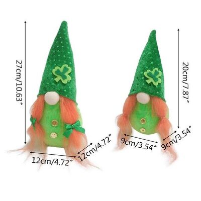 Irish March Festiva Day Gnome Leprechaun Shamrock Handmade