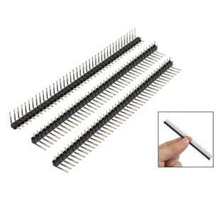 3 Pcs 40 Pins 2.54mm Pitch PCB Board Pin Headers