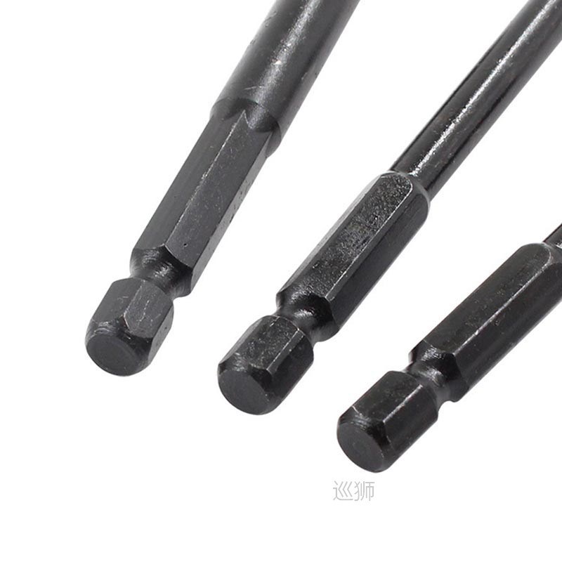 6Pcs Hexagonal Handle Glass Tile Diamond Drill Bit Set Carbi