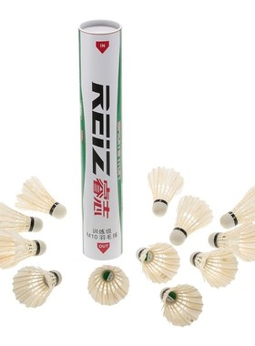 12pcs Badmintons Duck/Goose Feather Cock/Foam Head Shuttle C