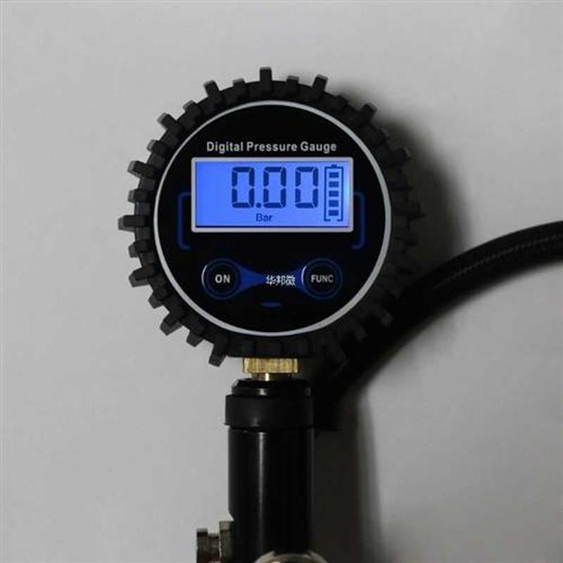 Digital Tire Inflator Pressure Gauge 200 PSI Air Chuck Heavy