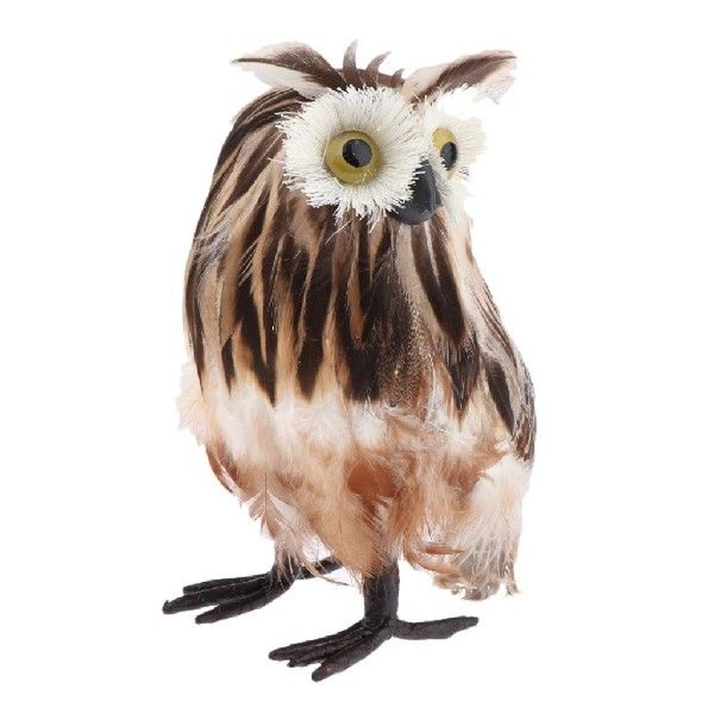 Mini Simulation Plush Owl Toy Stuffed Animal Model, Plush
