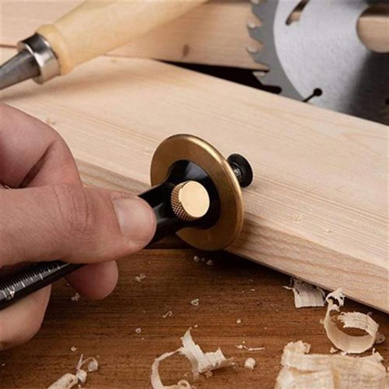 37ME Wheel Marking Gauge Brass Micro Adjuster,Metric Imperia