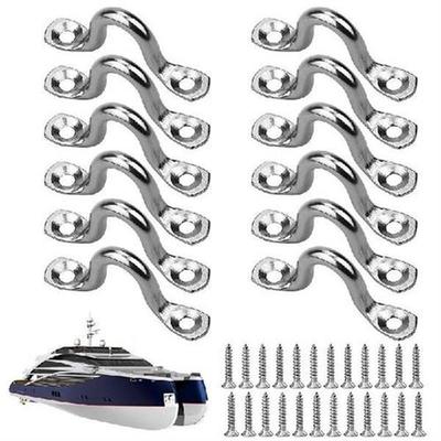 Marine Handrail Silver Boat Handle Grab 12Pcs Stainless