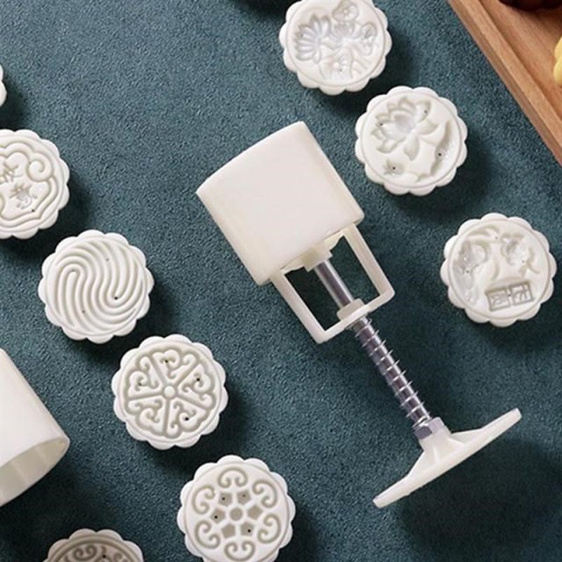 Flower Shaped Mooncake Mold Cake Mold Hand Pressure Fondant