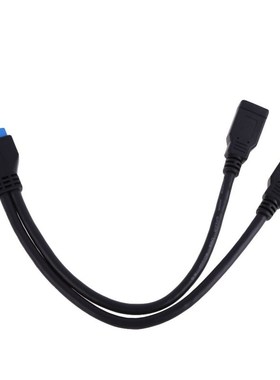 20Pin Header to 2 Port USB 3.0 A Female HUB Board Extension