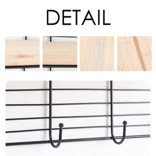 New Nordic Wrought Iron Partition Wall Shelf Home Decoration