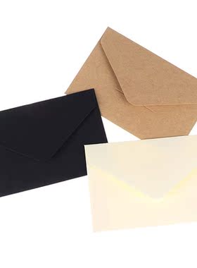 20pcs/set Classical Kraft Blank Mini Paper Window Envelopes