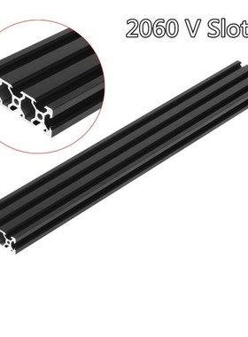 200-1000mm Length Black 2060 V-Slot Aluminum Profile Extrusi