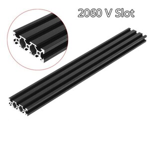 200-1000mm Length Black 2060 V-Slot Aluminum Profile Extrusi