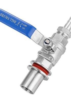 1/2 Stainless Steel Compact Ball Valve Barb Homebr