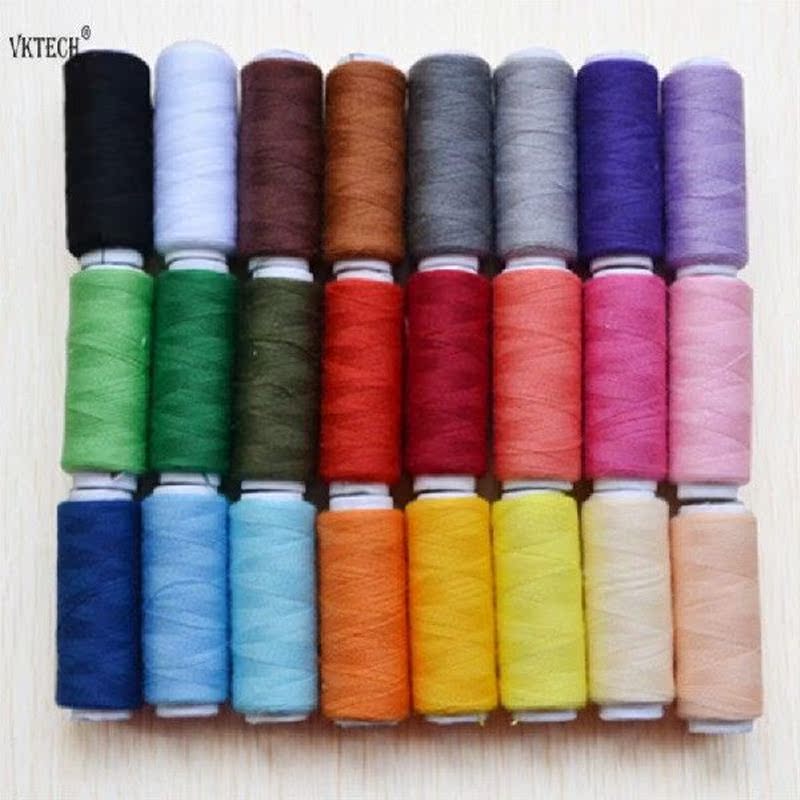 24 Colors 200 Yards Polyester Sewing Thread Sewing Supplies