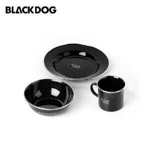 Blackdog Outdoor Camping Enamel Bowl Plate Cup Picnic
