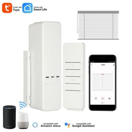 Tuya WiFi Smart Motorized Chain Roller Blinds Pull Bead Curt