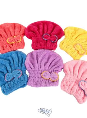 Soft Microfiber Solid Quickly Dry Hair Hat Hair Turban Women