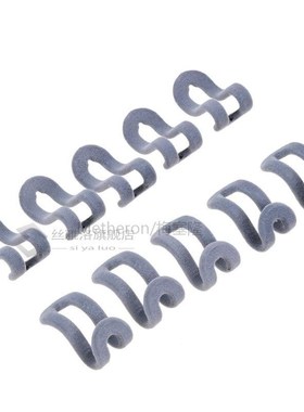 10PCS/Lot Mini Flocking Cloth Hanger Hook Clothes Easy Hange