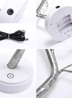 108 LEDS Gypsophila Night Light Pearl Bonsai Table PC Touch