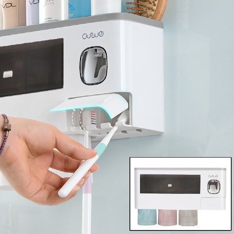 Toothpaste Squeezer Dispenser With Magnetic Adsorption