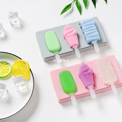 Homemade Ice Cream Molds Reusable Ice Cubes Tray Silicone DI