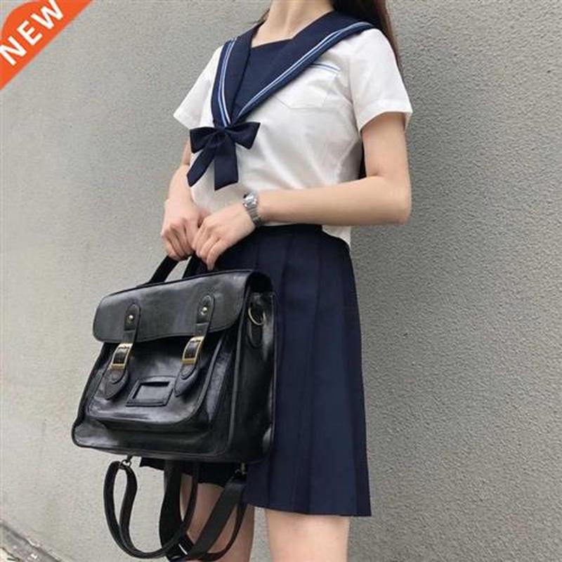 Korean vintage Women Backpacks preppy style student backpack