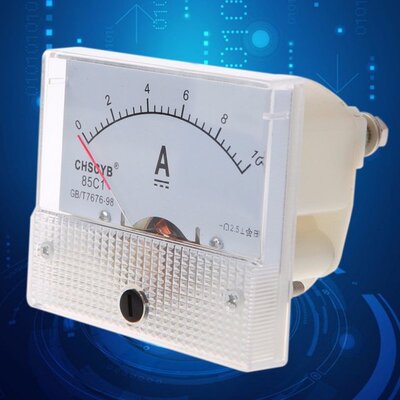 0-10A Analog DC Current Panel Meter Amperemeter Rectangle Me