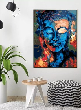 HACAN DIY Pictures By Number Buddha Kits Paint By Numbers Po