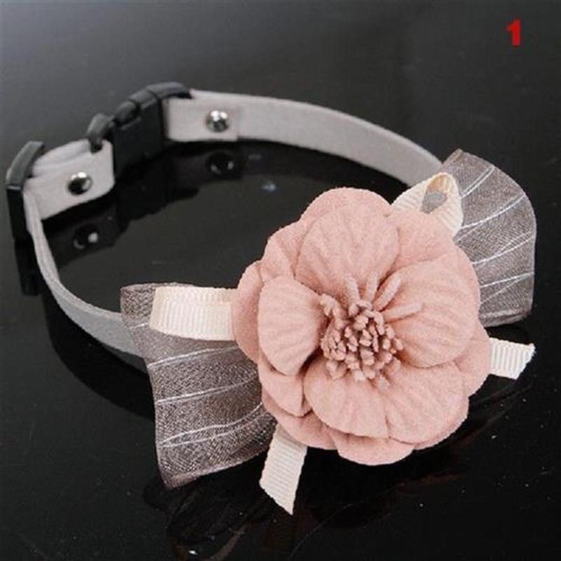 Dog Collar Pet Cat Puppy Flowers Decoration Collar Necklace