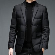 Suits for Men Winter Black Puffer Jacket Winter Coats Lightw