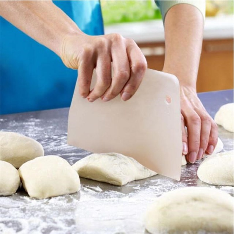 1PC Baking Pastry Tools Plastic Spatula Dough Scraper Plain