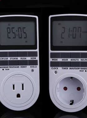 US EU Plug Plugin Timer 24h 7day Week with LCD Display for I