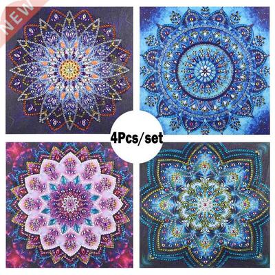 4pcs 5D Diamond Painting scenery DIY Drill Diamond embroider