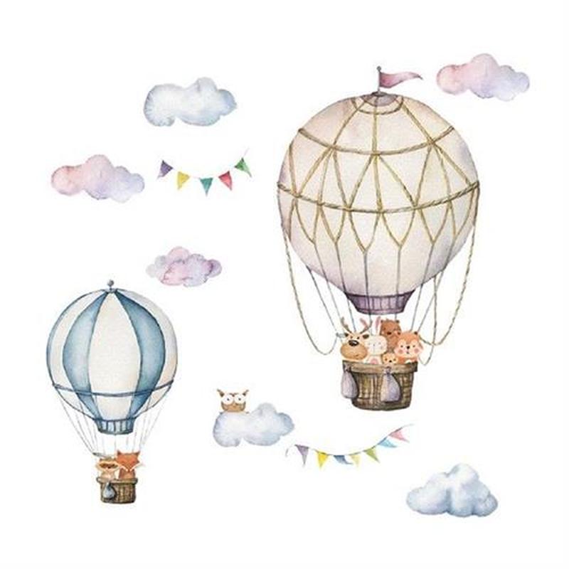 2sheets Cartoon Animal Waterproof Home Decor Wall Sticker