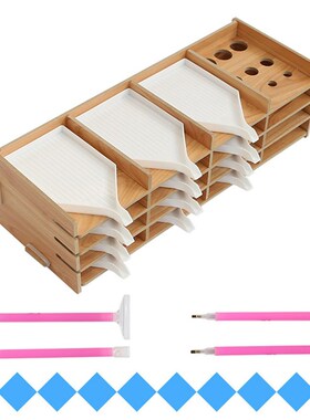 5D Multi-Layer Wooden Rack DIY Diamond Painting Tray Rack Dr