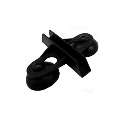 4pcs Aquarium Isolation Clamp Black Partition Glass Separati