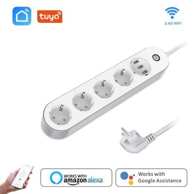 Aubess Smart EU Plug Power Strip Switch 1.5M cable Universal