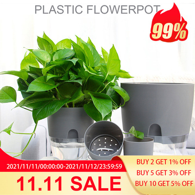 Self Watering Plant Flower Pot Watering Planter Handmade 2
