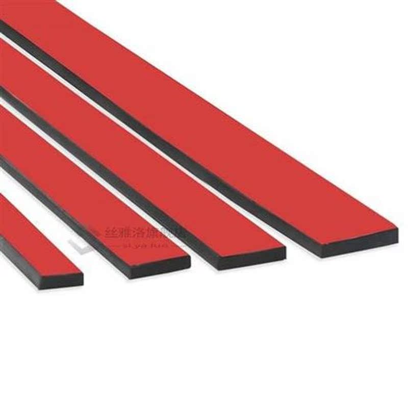 Self-adhesive strips for rubber beading, rectangular box, me