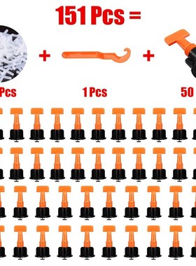 151 pcs Tile Leveling System Level Wedges Tile Spacers For F