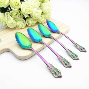 Cucharas Dessert Spoon Soup Ladles Stainless Steel Scoops