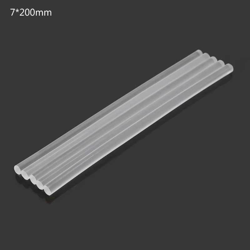 5pcs Hot Melt Glue Stick Plastic Transparent Adhesive 适用于