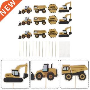Excavator Construction Truck Cake Theme Pcs Creative