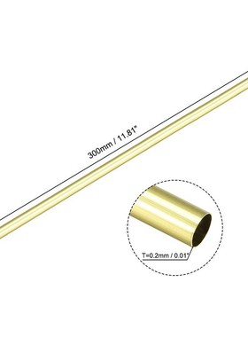 10pcs Brass Tube 1mm-10mm OD X 0.2mm Wall Thickness 300mm Le