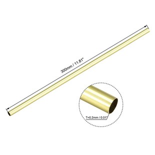 10pcs Brass Tube 1mm-10mm OD X 0.2mm Wall Thickness 300mm Le