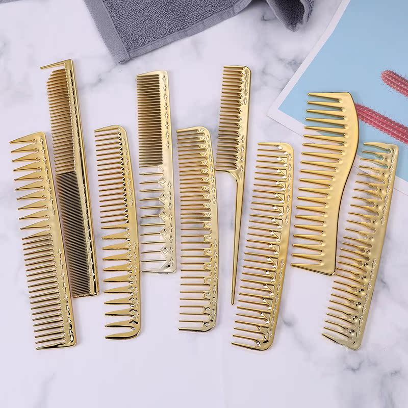 Portable Barber Hairdressing Straight Hair Combs Plastic Sal