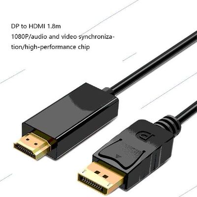 1080P 60Hz Displayport To HDMI Adapter Cable Male To Male
