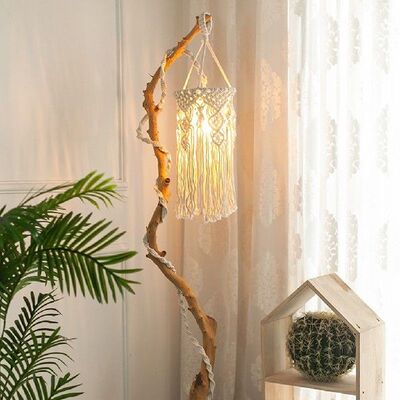 Chic Macrame Lamp Shade Boho Hanging Pendant Light Cover