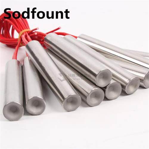 2pcs Red 2 Wired 16mm x 200mm Heating Elet Cartridge Heater